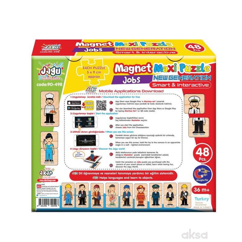 Magnetne puzzle 48el.- zanimanja ljudi