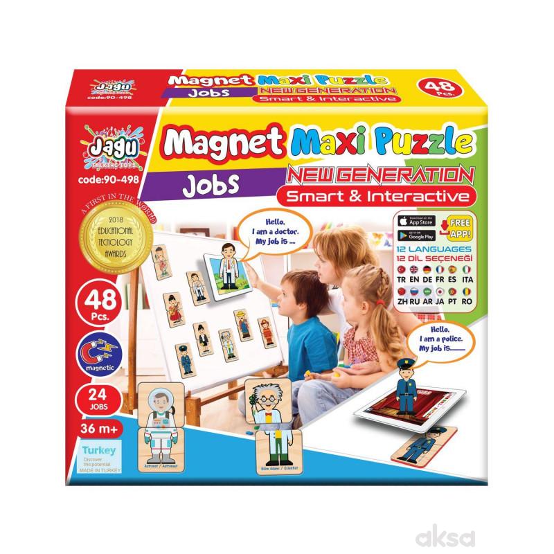 Magnetne puzzle 48el.- zanimanja ljudi