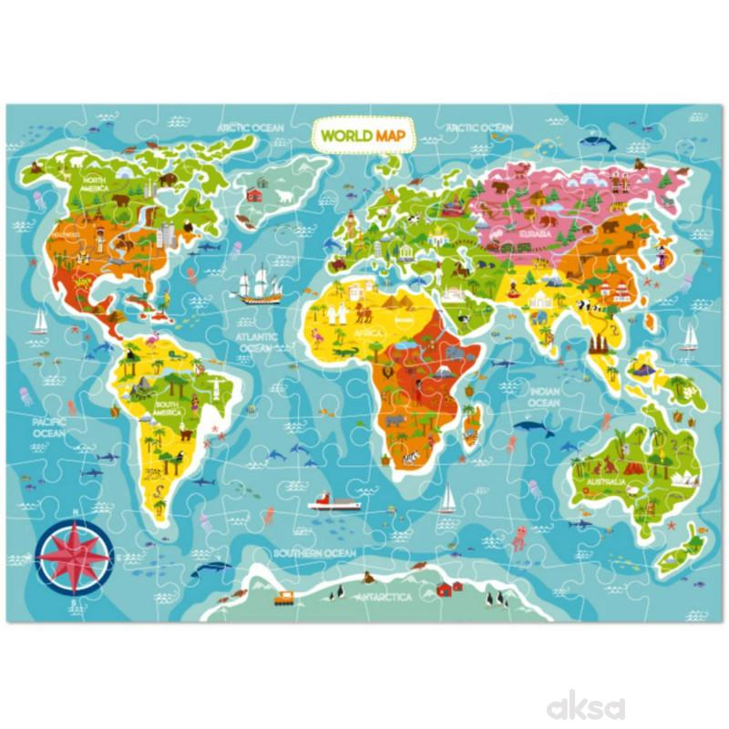 Dodo puzzle mapa sveta 