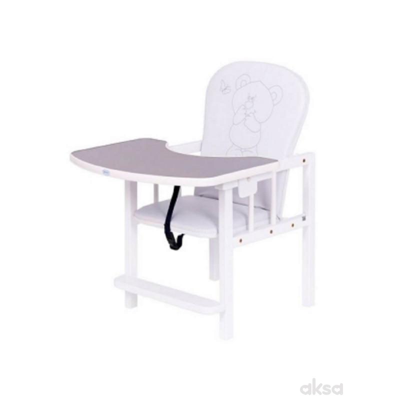 Drewex drvena hranilica Animals, White