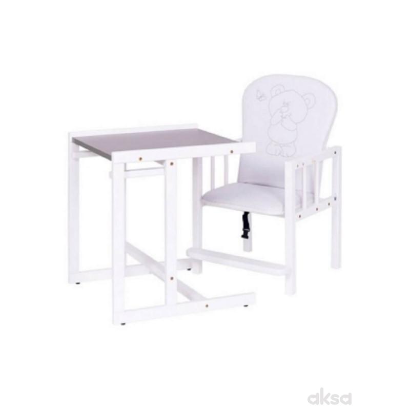 Drewex drvena hranilica Animals, White