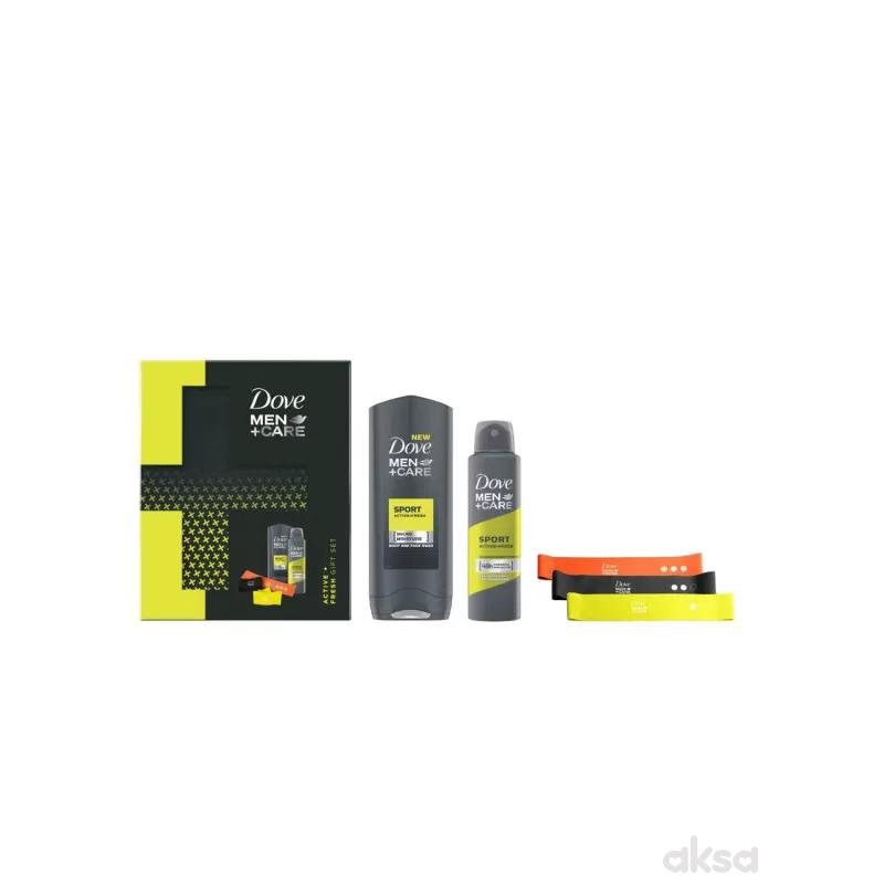 Dove kutija Sport(gel za tuš+trake za vežb+deo)