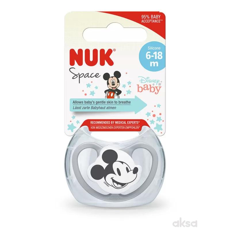 Nuk varalica Mickey space box, silikon, vel 2 