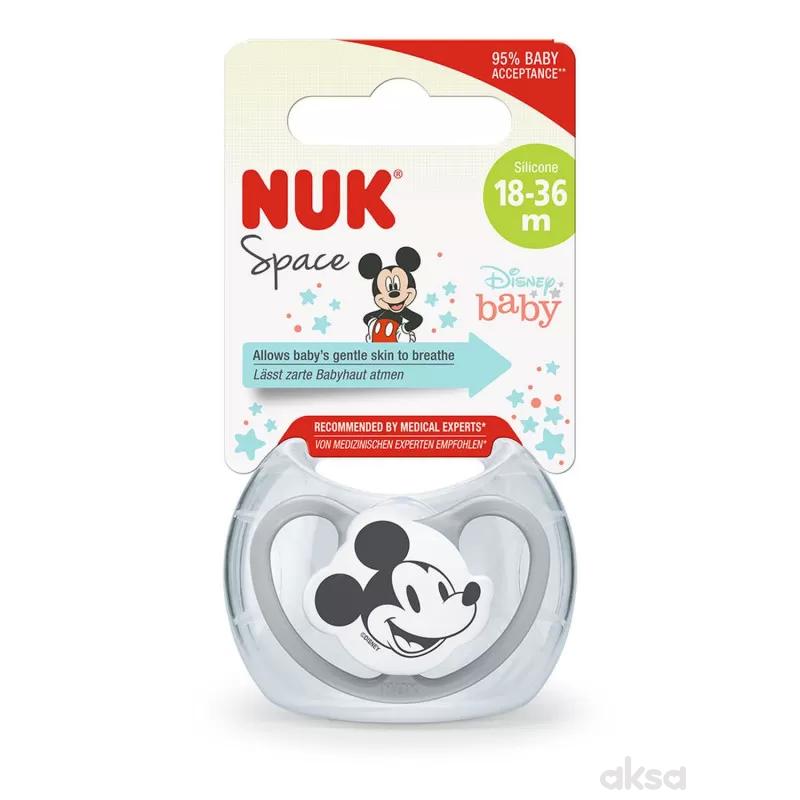 Nuk varalica Mickey space box, silikon, vel 3 