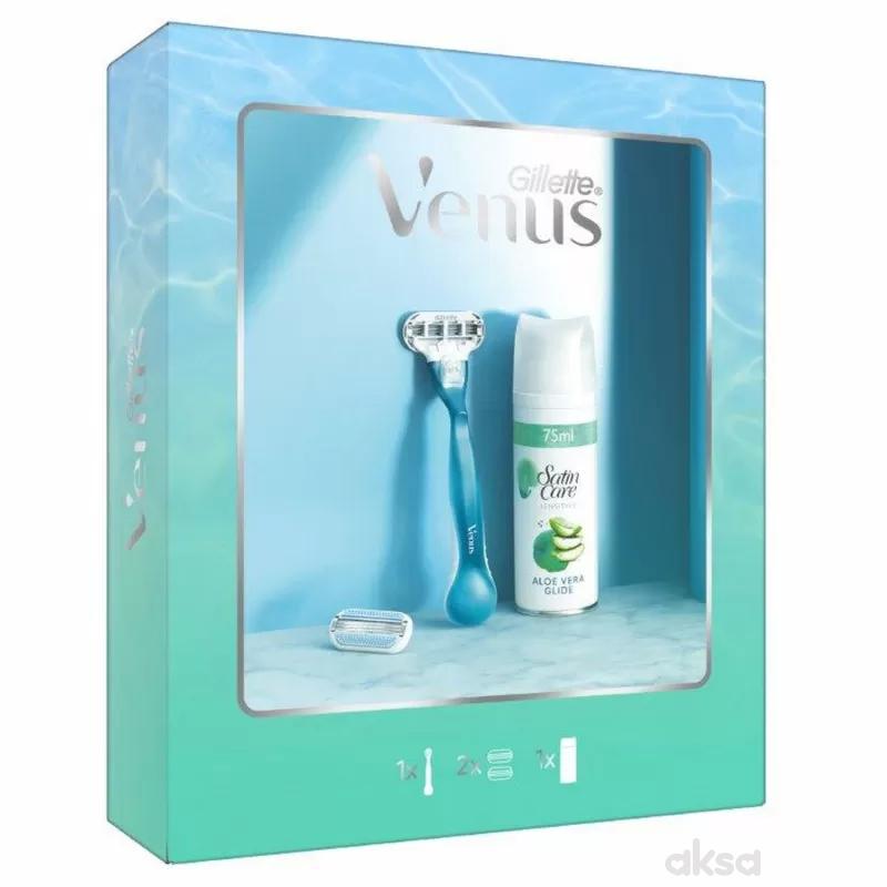 Gillette Venus brijač+satin care gel 