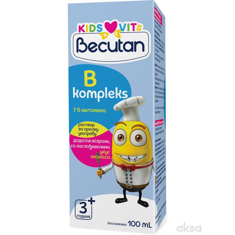 Becutan Kids Vits B-Complex, eliksir 100ml 