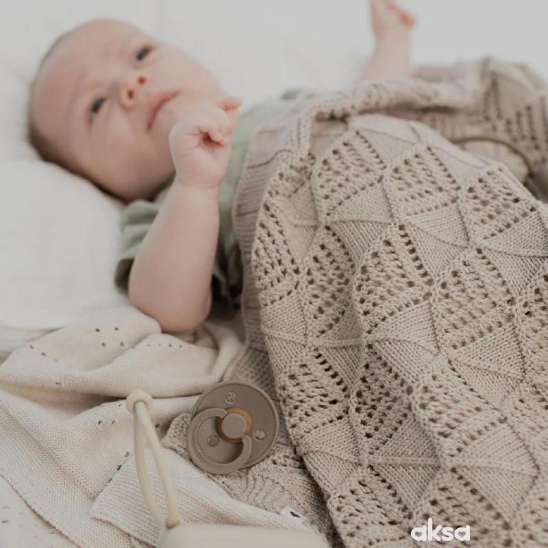Bibs pleteno ćebe Wavy, Vanilla