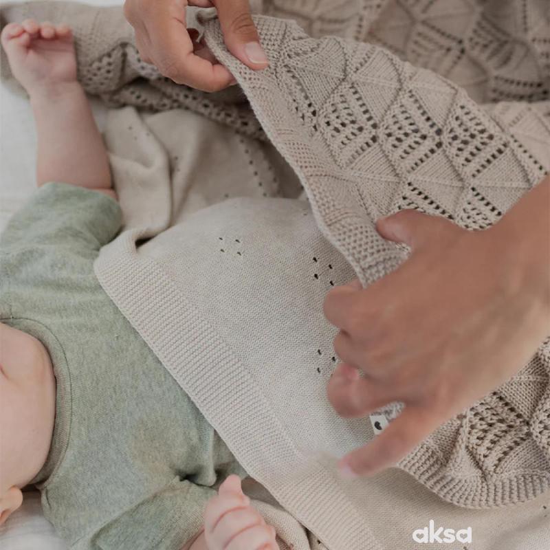 Bibs pleteno ćebe Wavy, Vanilla