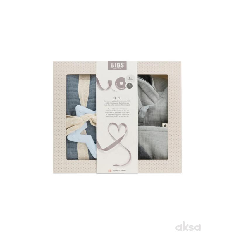 Bibs poklon set za bebe, Baby blue