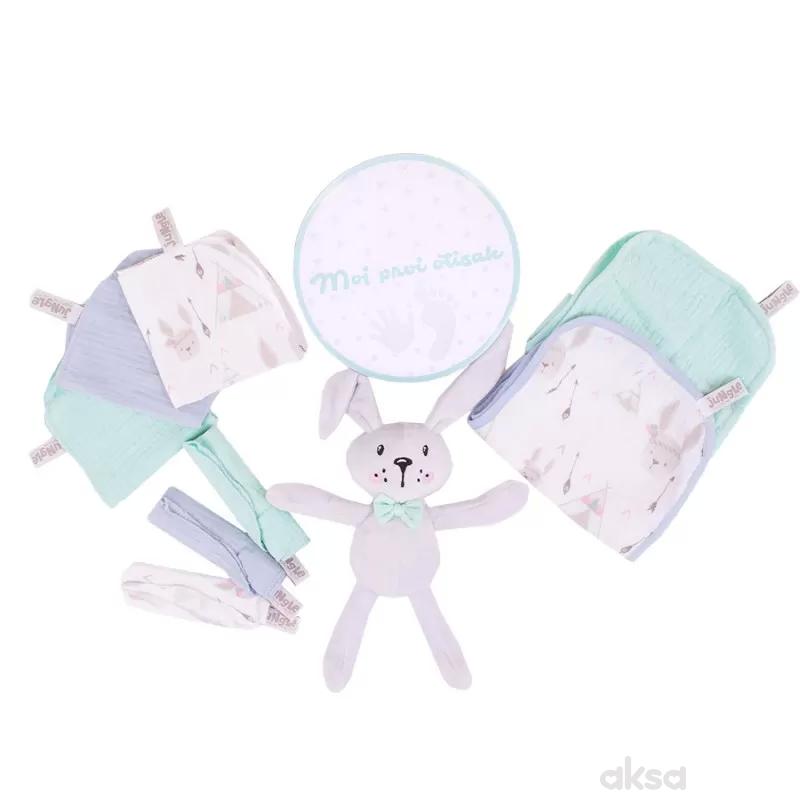 Jungle bebi set prvi otisak, mint