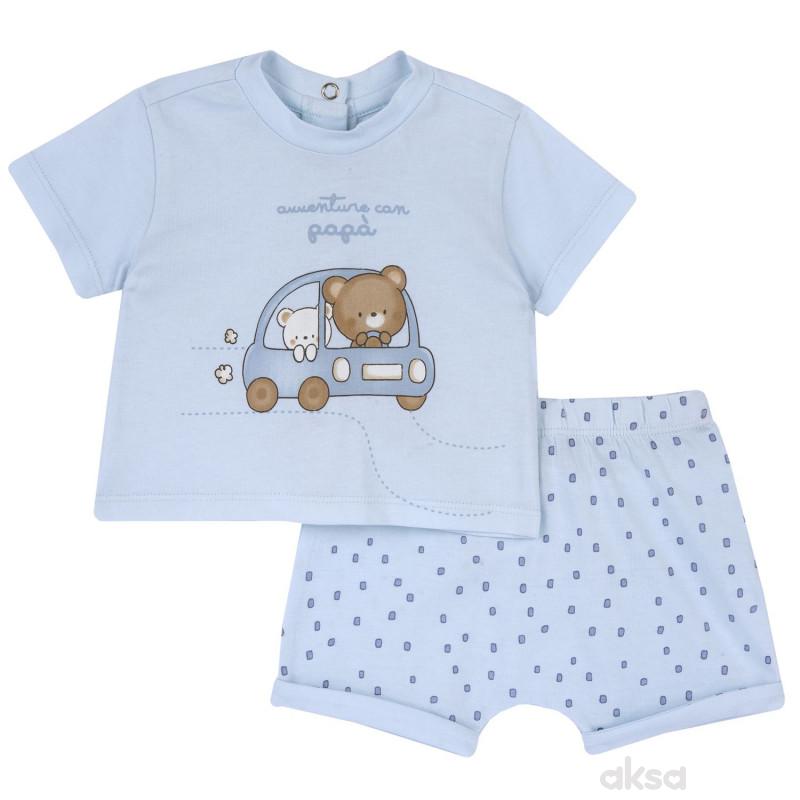 Chicco komplet 2/1 (majica kr, šorts), dečaci