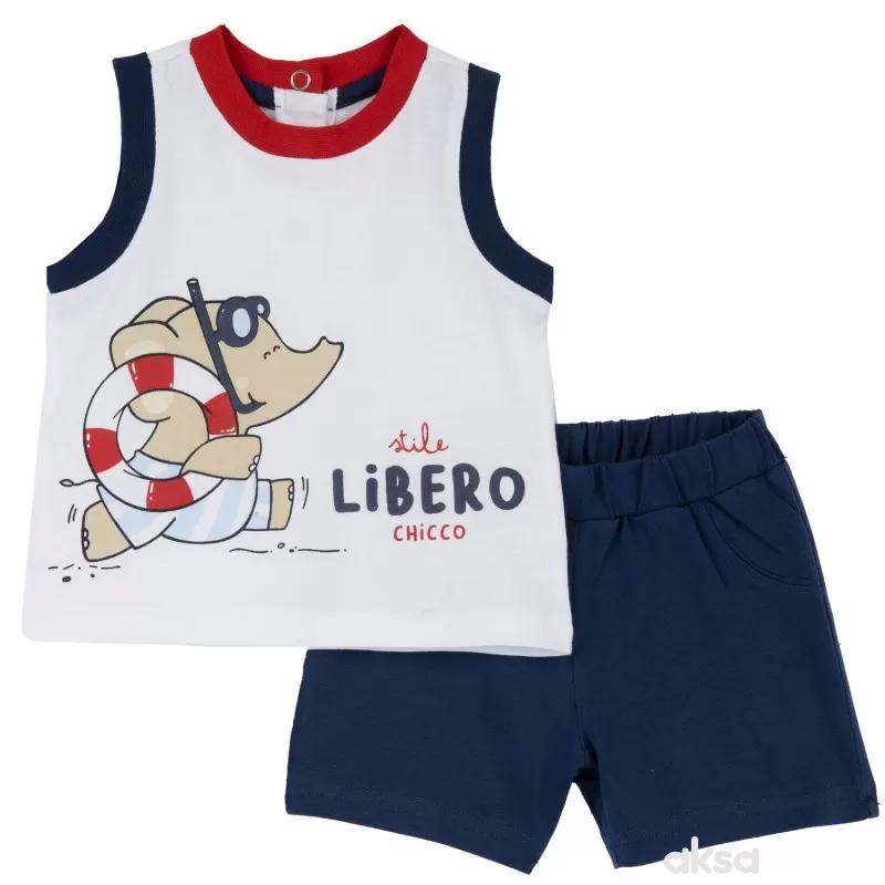 Chicco komplet 2/1 (majica atlet, šorts), dečaci
