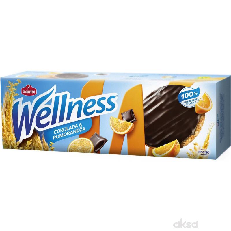 Wellness keks narandža preliv čokolada 155g