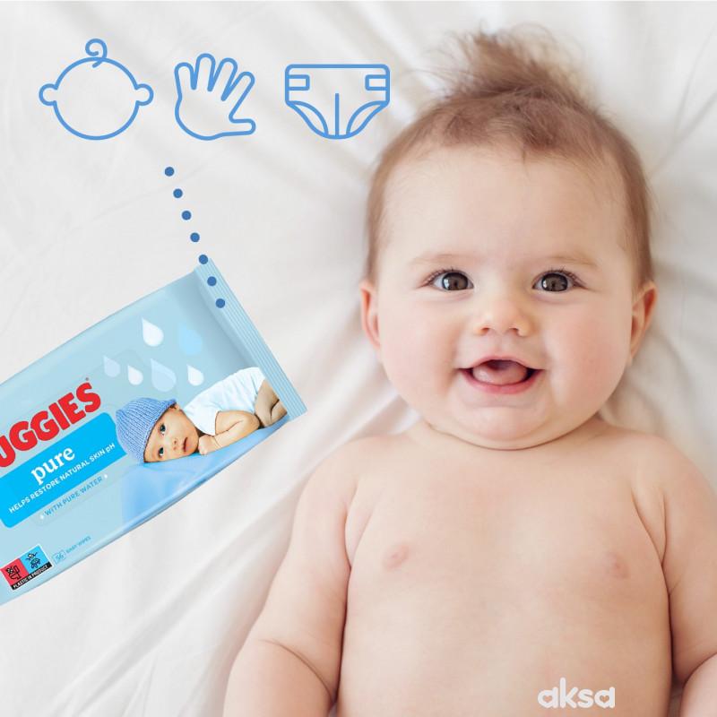 Huggies baby vlažne maramice pure 56kom 