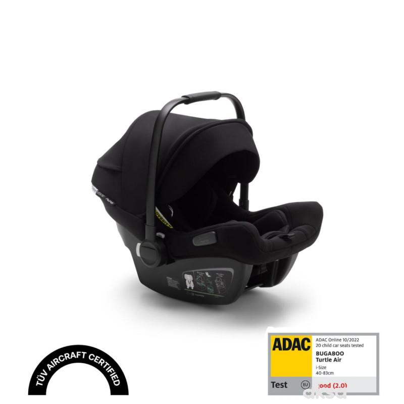 Bugaboo a-s (0-13kg) 0+ Nuna turtle air, crno