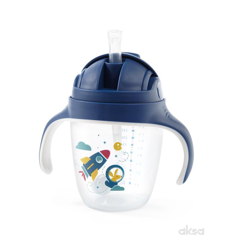 Babyono no spill šolja sa slamčicom 240ml 
