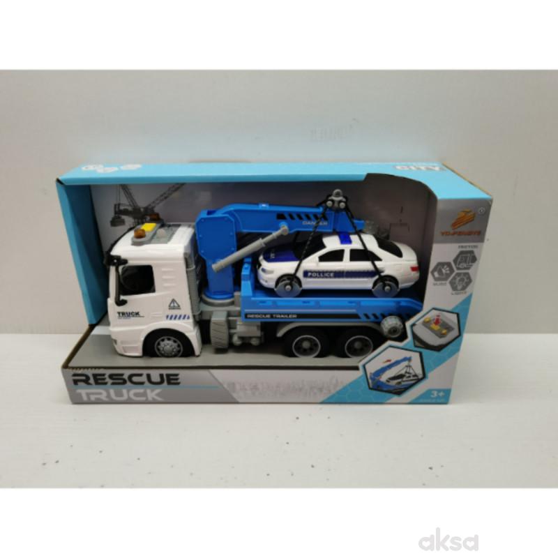 HK Mini, igračka, kamion-pomoć na putu, plavi 