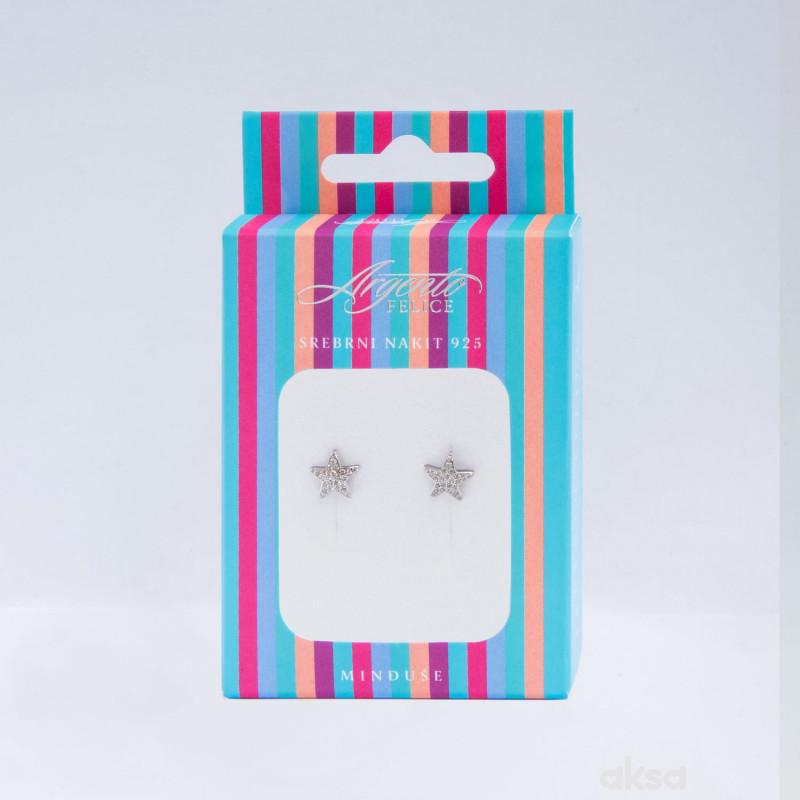 Argento minđuše Zvezda 