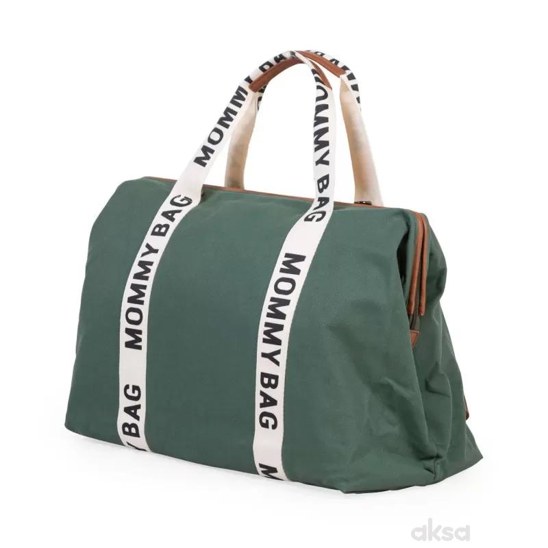 Child home Mommy Bag Signature, ručna torba zelena