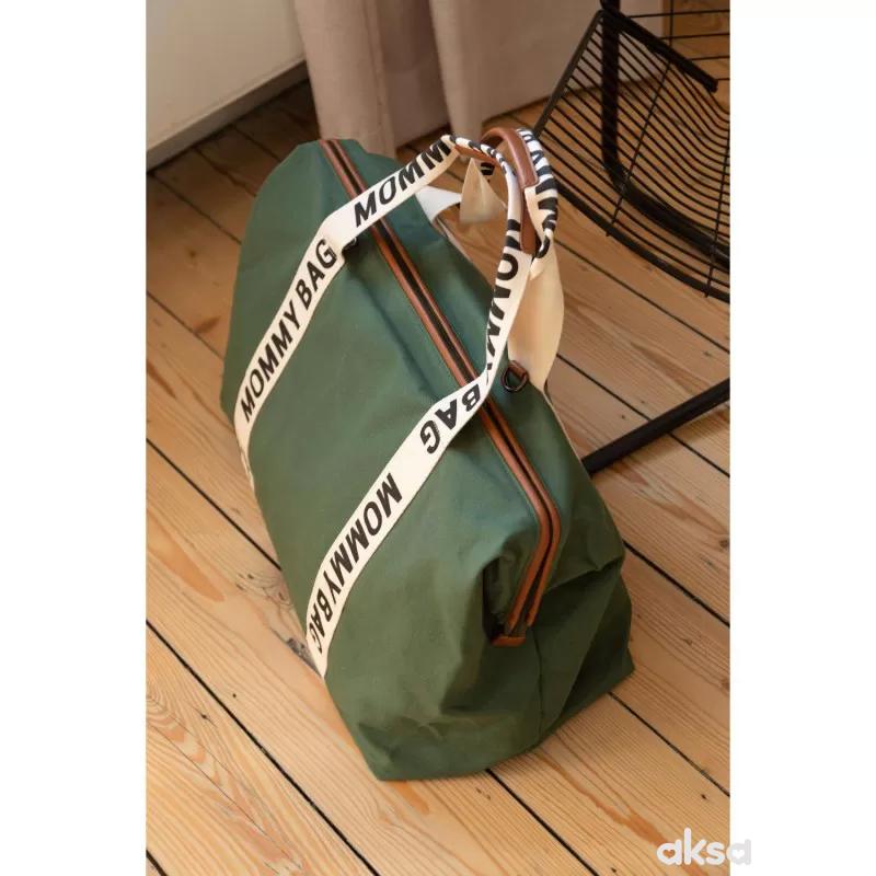 Child home Mommy Bag Signature, ručna torba zelena