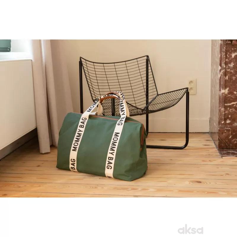 Child home Mommy Bag Signature, ručna torba zelena