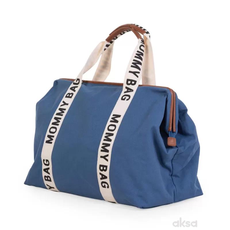 Child home Mommy Bag Signature, ručna torba indigo