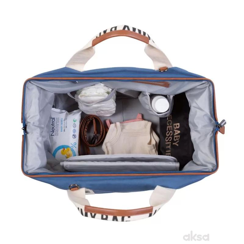 Child home Mommy Bag Signature, ručna torba indigo