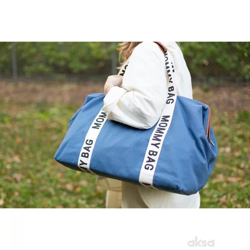 Child home Mommy Bag Signature, ručna torba indigo 