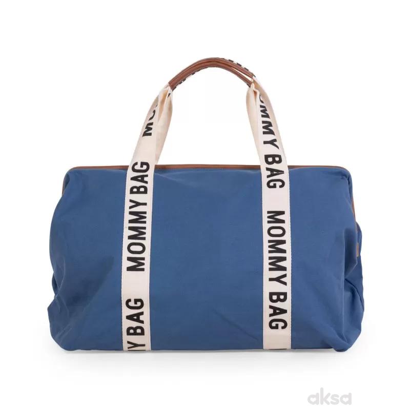 Child home Mommy Bag Signature, ručna torba indigo