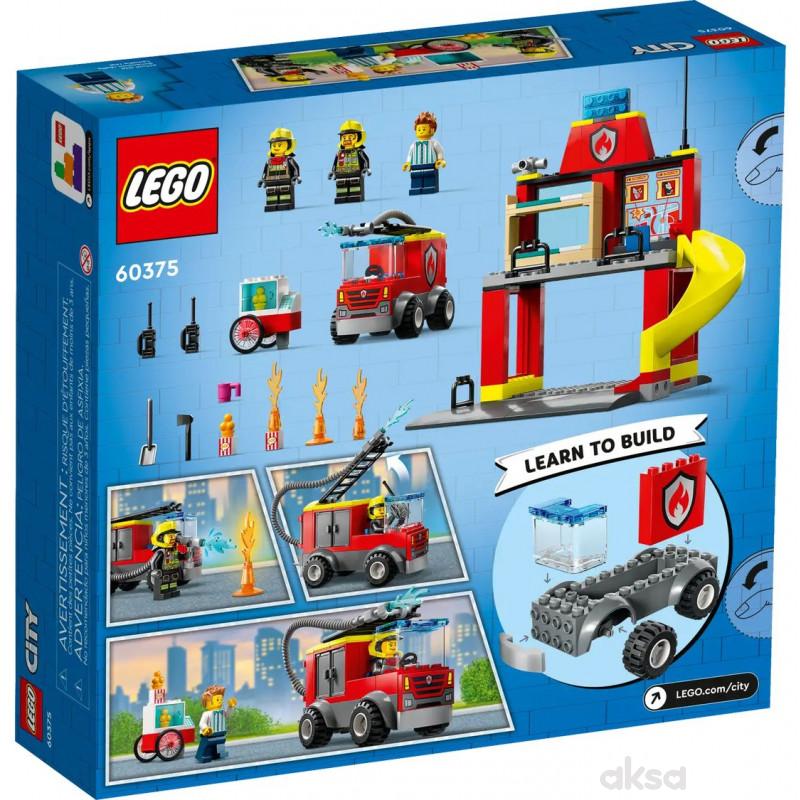 Lego City Fire Station And Fire Truck
