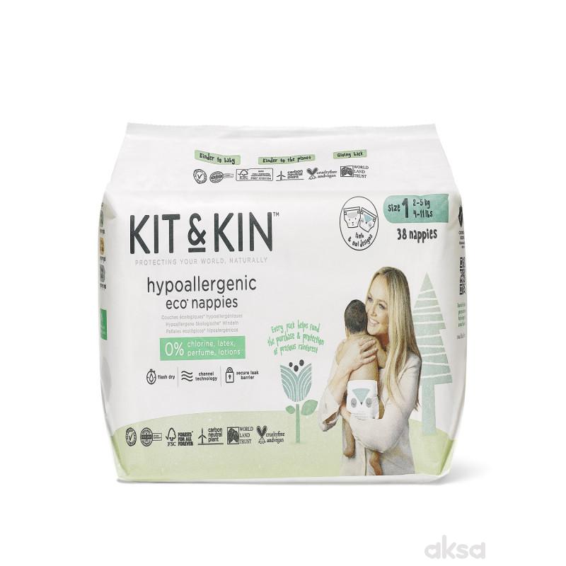 Kit & Kin pelene veličina 1  2-5kg (38 pack) 