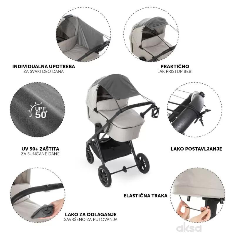 Hauck univerzalna zaštita od sunca za kolica, Grey