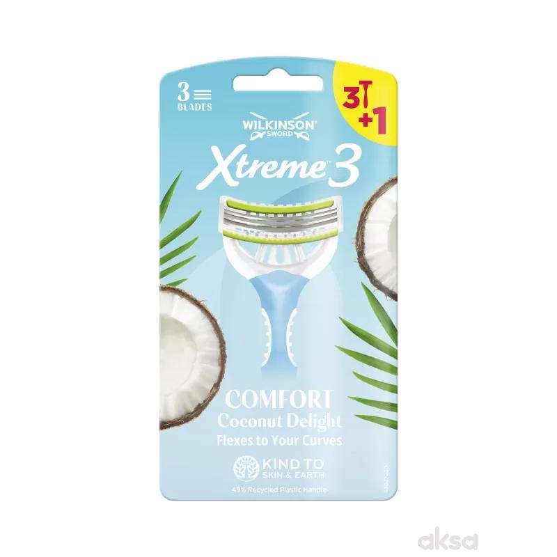 Wilkinson xtreme3 comfort coconut delight 3+1 