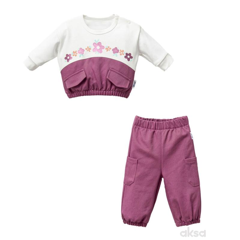 Wogi komplet 2/1 (duks, pantalone), devojčice