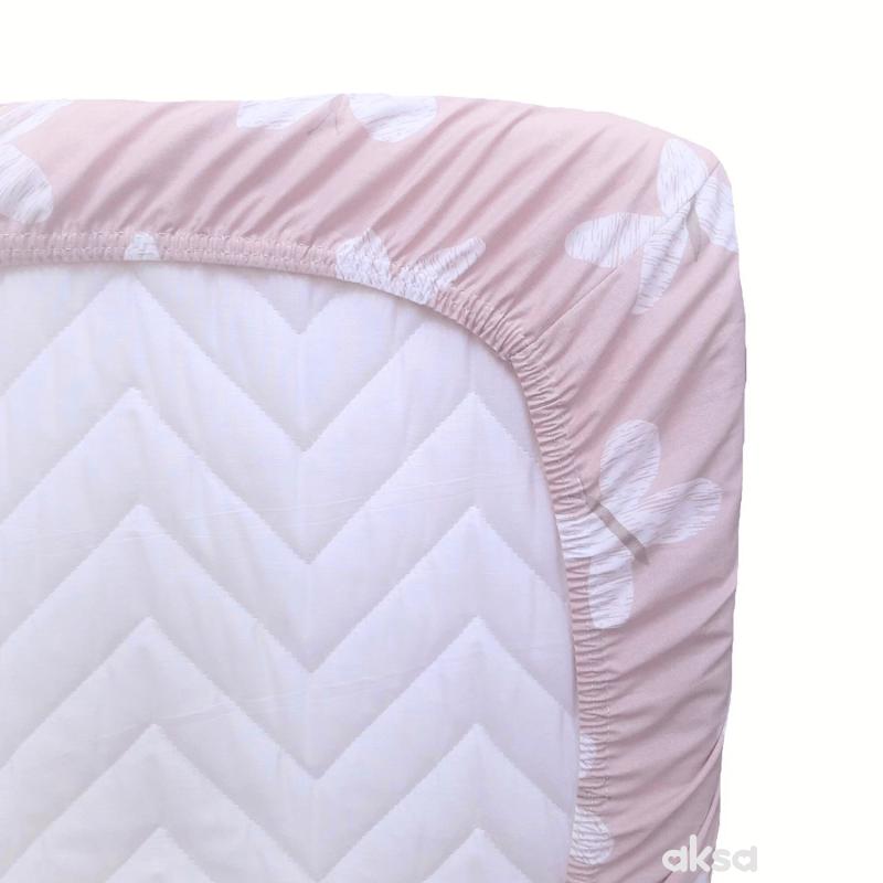 Baby Textil čaršav sa lastišom Leptirići, 60x120 