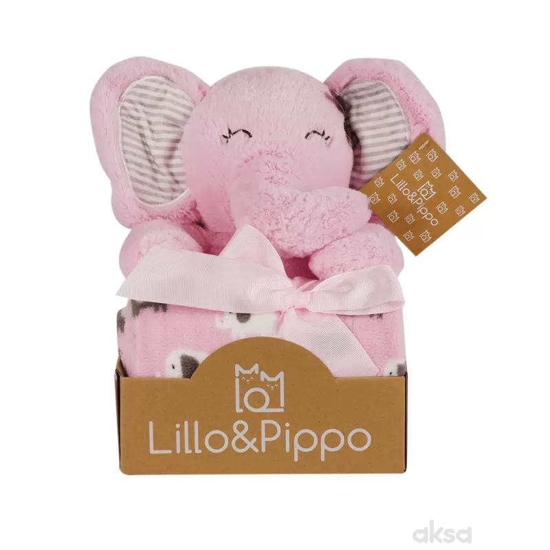 Lillo&Pippo ćebe sa igračkom, slon