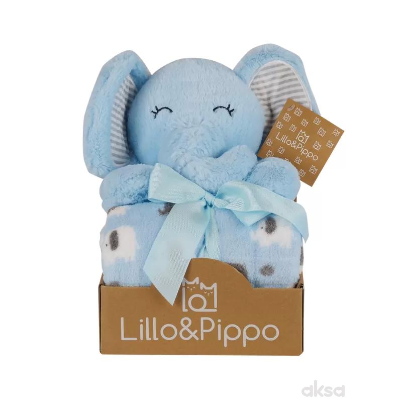 Lillo&Pippo ćebe sa igračkom, slon