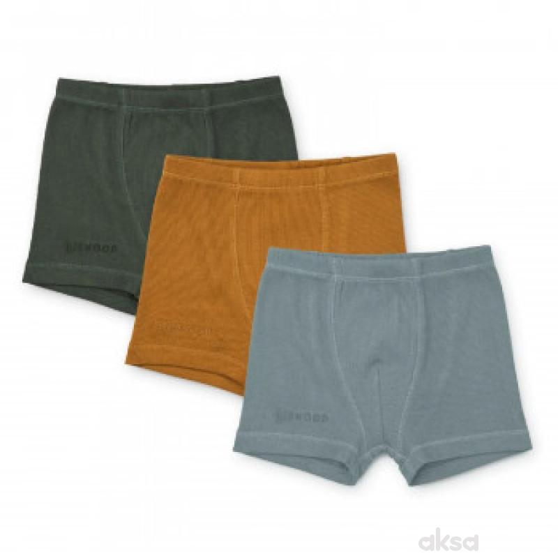Liewood bokserice 3 pcs Felix, Blue fog multi mix
