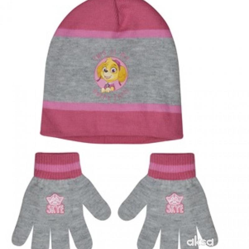 Stamion set (kapa, rukavice) Paw Patrol ,devojčice