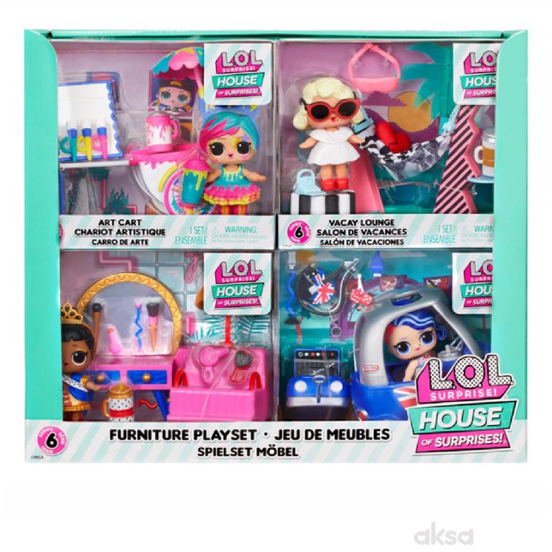 LOL SURPRISE FURNITURE PLAYSET ASST