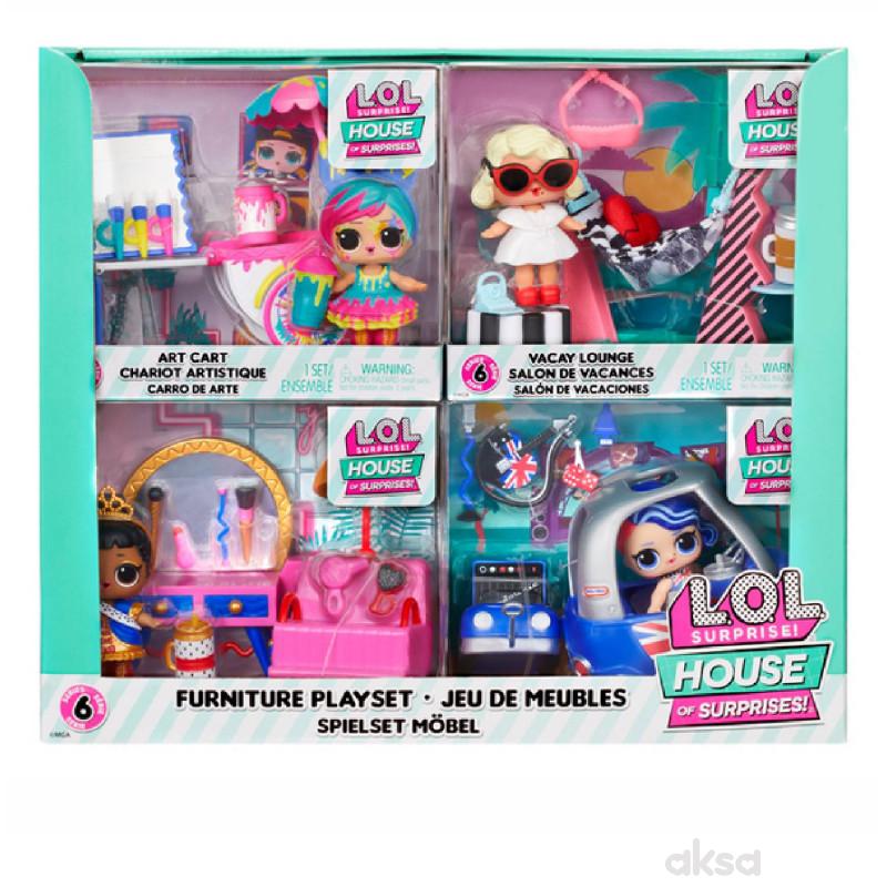 LOL SURPRISE FURNITURE PLAYSET ASST 