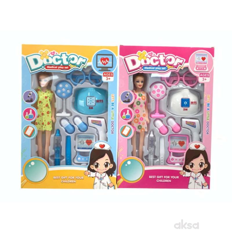 HK Mini igračka lutka - doktorski set