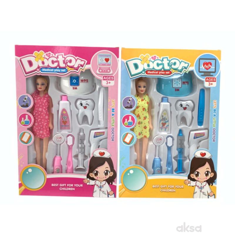 HK Mini igračka lutka - zubarski set