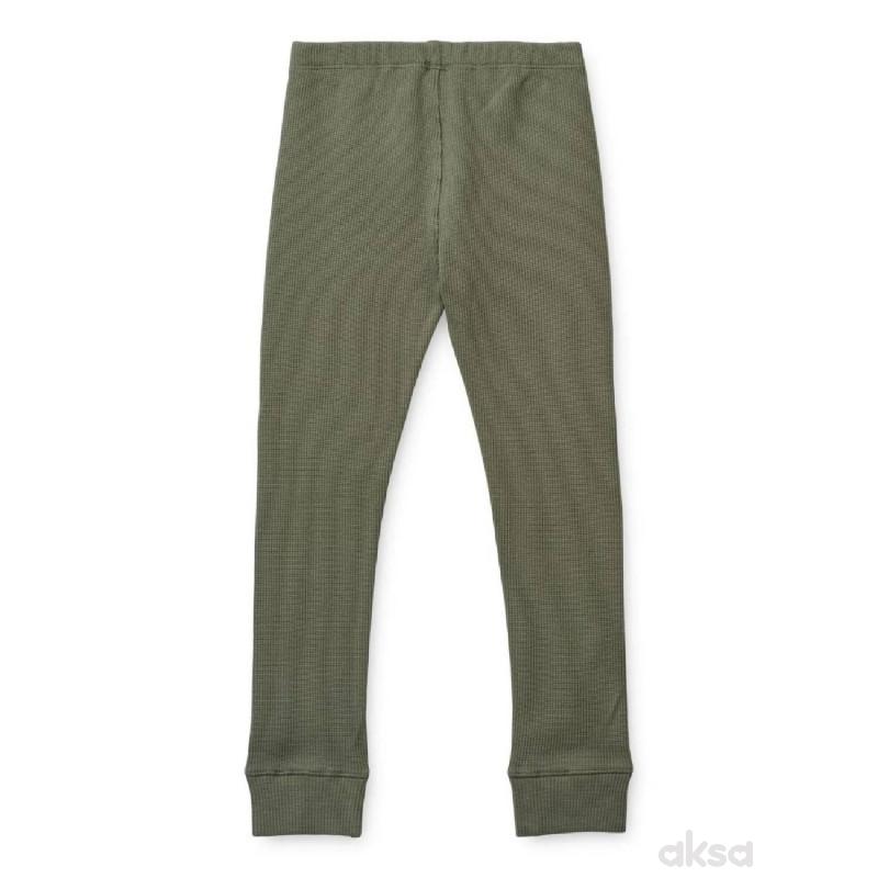 Liewood pidžama set Croydon Waffle, Faune green