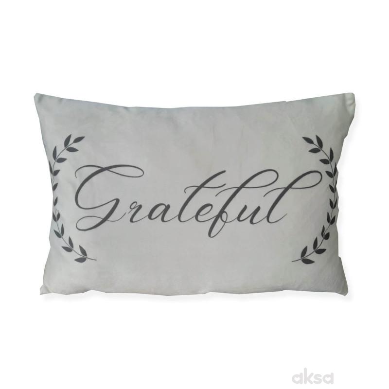Lillo&Pippo novogodišnji jastuk Grateful, 40x60   
