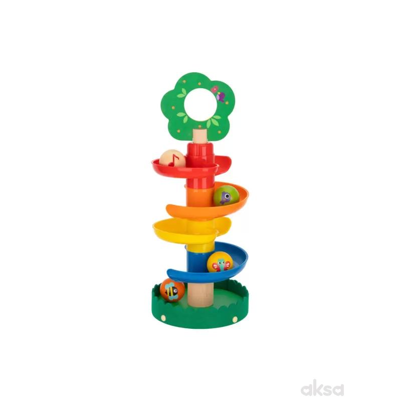 Tooky toy igračka tobogan sa lopticama
