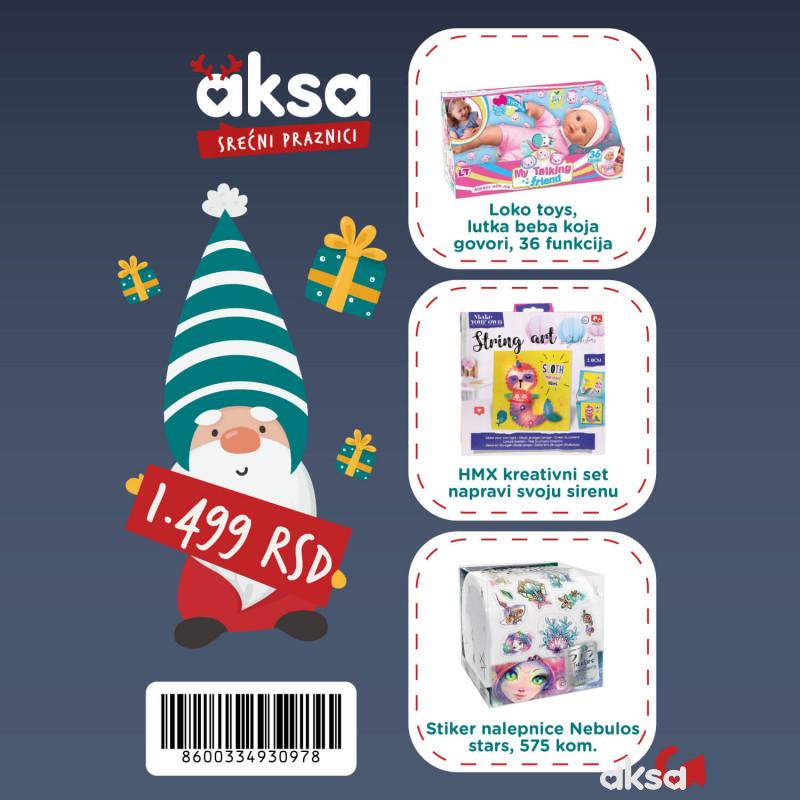 Novogodišnji paketić za devojčice 3+ no.2-1499 din