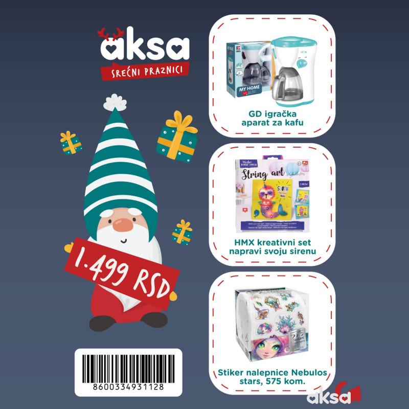 Novogodišnji paketić za devojčice 3+ no.4-1499 din