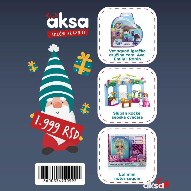 Novogodišnji paketić za devojčice 3+ no.2-1999 din 