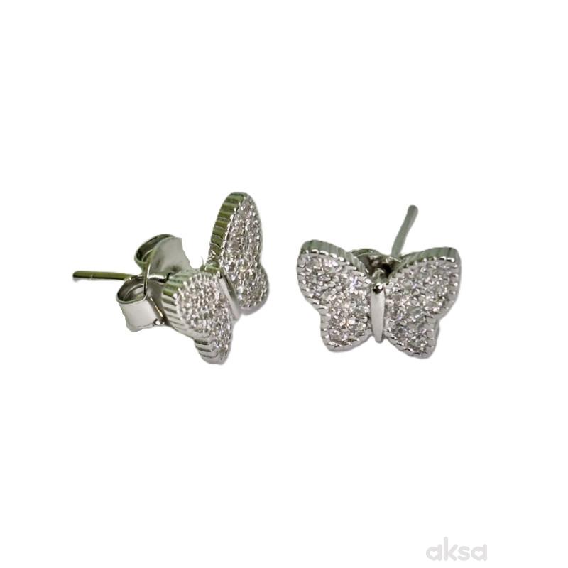 Silver line minđuše AE15954-CL 